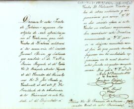 Carta de la junta de govern a Ramón de Mazón convidant-lo a participar a l'exposició del Certamen