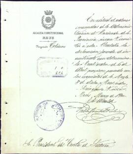 Carta de l'Ajuntament de Reus demanant la Declaració jurada d'inquilinat
