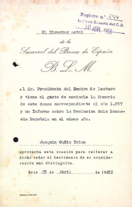 Memòries del Banc d'Espanya