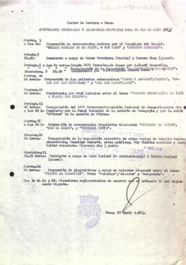 Autorització per a la celebració d'actes populars i culturals de maig