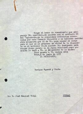 Carta a Josep Moncusí Vidal