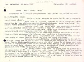 Carta del Marquès de Santa María del Villar a la Secció Excursionista