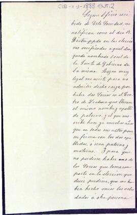 Carta de José Serra Vernis al president i Junta del Centre de Lectura per comunicar el malentès en els resultats de les eleccions