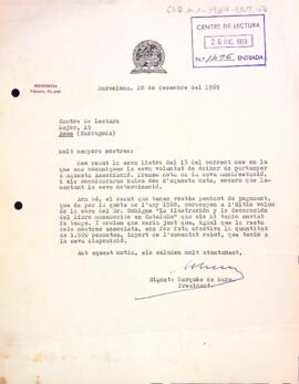 Carta de l'Associació de Bibliòfils