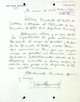 Dimissió de Josep Ferré Revascall