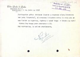 Petició d'informació sobre el concurs literari de les roses