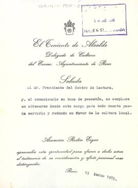 Presentació de la nova tinent d'alcalde