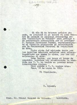 Carta d'Enric Aguadé Parés a Francesc Corbella Sanahuja