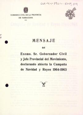 Missatge de la campanya de Nadal de governador civil de Tarragona