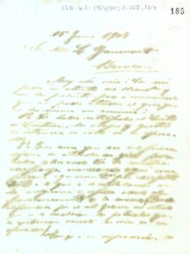 Carta de contingut il·legible dirigida a Léon Gaumont