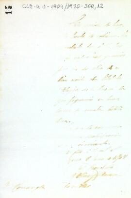 Agraïment de la junta de govern a Josep Conangla pel donatiu d'una obra seva