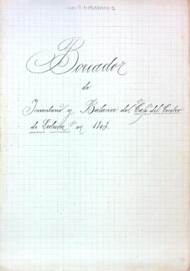 Borrador de Inventario y Balance del "Café del Centro de Lectura" el 1903