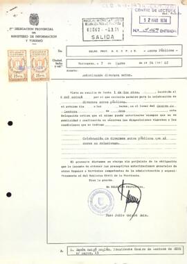 Autorització per a la celebració d'activitats culturals i acadèmiques previstes pel març