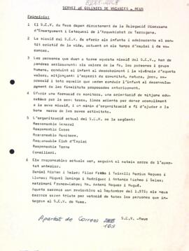 Carta del Servei de Colònies de Vacances