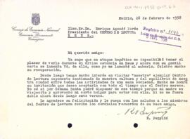 Ramon Perpiñà lamenta no haver pogut visitar el president Aguadé