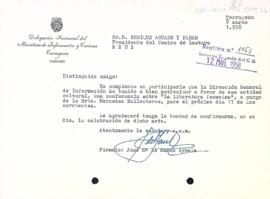 Confirmació del patrocini d'una conferència