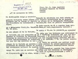 Carta del president a Juan Aparicio