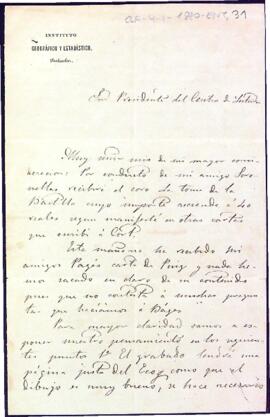 Enviament del cor "La toma de la Bastilla" i aclariment sobre el gravat de Bartrina fet per Benavent