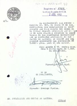 Concessió d'una subvenció