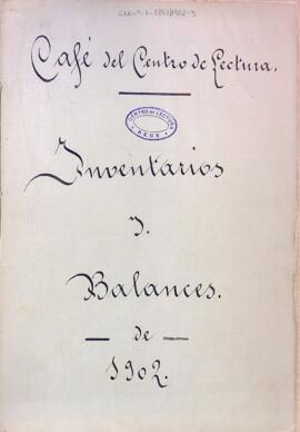 Inventarios y balances de 1902