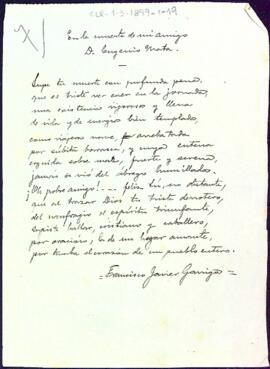 Text d'homenatge a Eugeni Mata de Francisco Javier Garriga