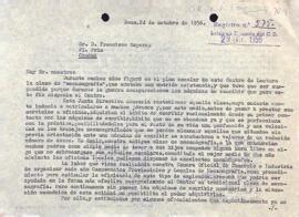 Carta del president demanant la col·laboració amb la donació de màquines d'escriure