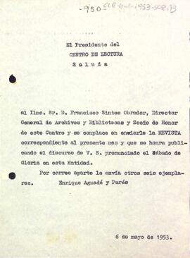 Carta del president al director general d'arxius i biblioteques