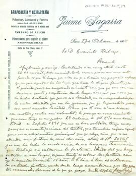 Jaume Sagarra farà donatiu de 2 pessetes mensuals