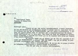 Carta a Pere-Ignasi Fages