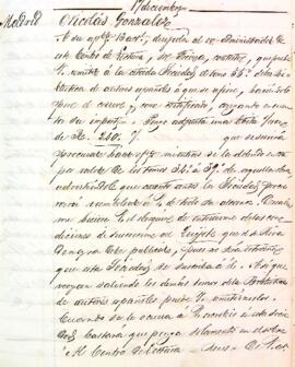 Andreu Vallespinós fa una comanda de diverses obres a Nicolás González en nom de Ciril Freixa