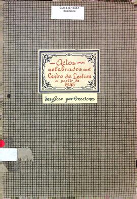 Actes celebrats al Centre de Lectura