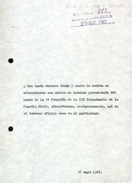 Carta del president a Ramón Román