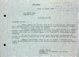 Carta d'agraïment del director a Marian Roca