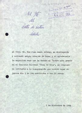 Agraïment per la copa
