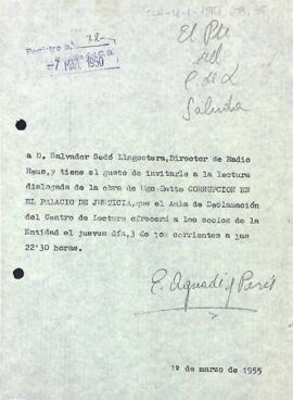 Invitació al director de Ràdio Reus