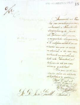 Carta d'agraïment de la junta de govern a Josep Güell pel donatiu "Revistas Bibliográficas" fet a la biblioteca de l'entitat