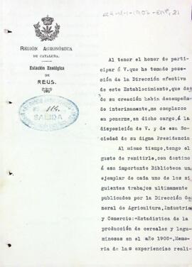 Claudi Oliveras es presenta com a nou director de l'Estació Enològica de Reus