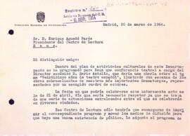 Proposta d'una conferència sobre teatre