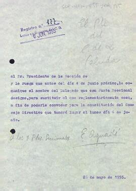 Petició de nou representant de les seccions del Centre de Lectura