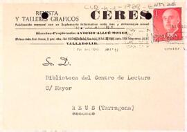 Avís de renovació de la revista Ceres