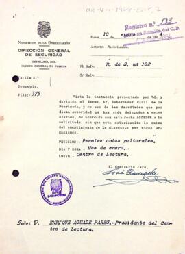 Autorització actes culturals