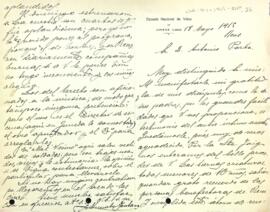 Agraïment per part de la Societat Infantil de l'Escola Nacional de Juneda pel bon tracte rebut