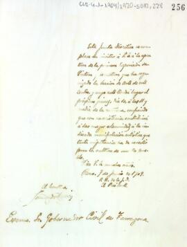 Invitació de la junta directiva al governador civil de la província de Tarragona a la inauguració d'una exposició que organitza la secció d'Art
