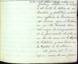 Carta de Casimir Grau a Antonio de Bofarull agraint que hagi acceptat ser el president del jurat de certamen que se celebrarà per la inauguració del nou tramat de ferrocarrils