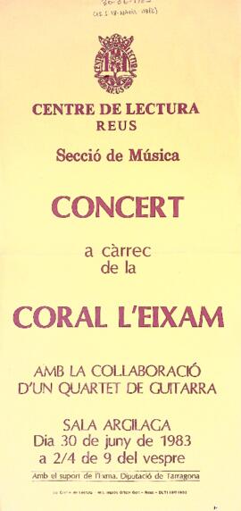 Concert a càrrec de la Coral L'Eixam