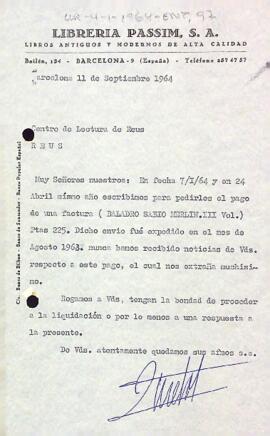 Reclamació d'una factura