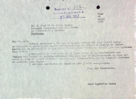 Carta a José Mª de March Ayuela