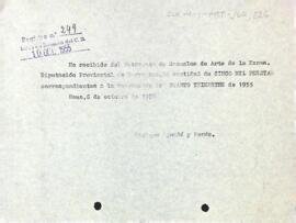 Rebut de la subvenció del patronat de les escoles d'art de la Diputació de Tarragona