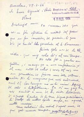 Agraïment de Josep Maria Soler Janer