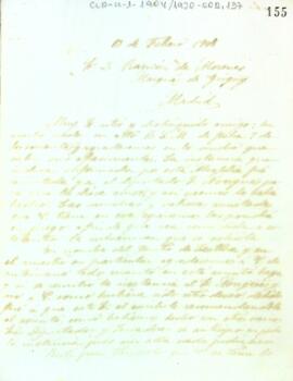 Carta de la junta de govern al Marquès de Grigny, Ramon Morenés, donant les explicacions pertinents a la subvenció sol·licitada